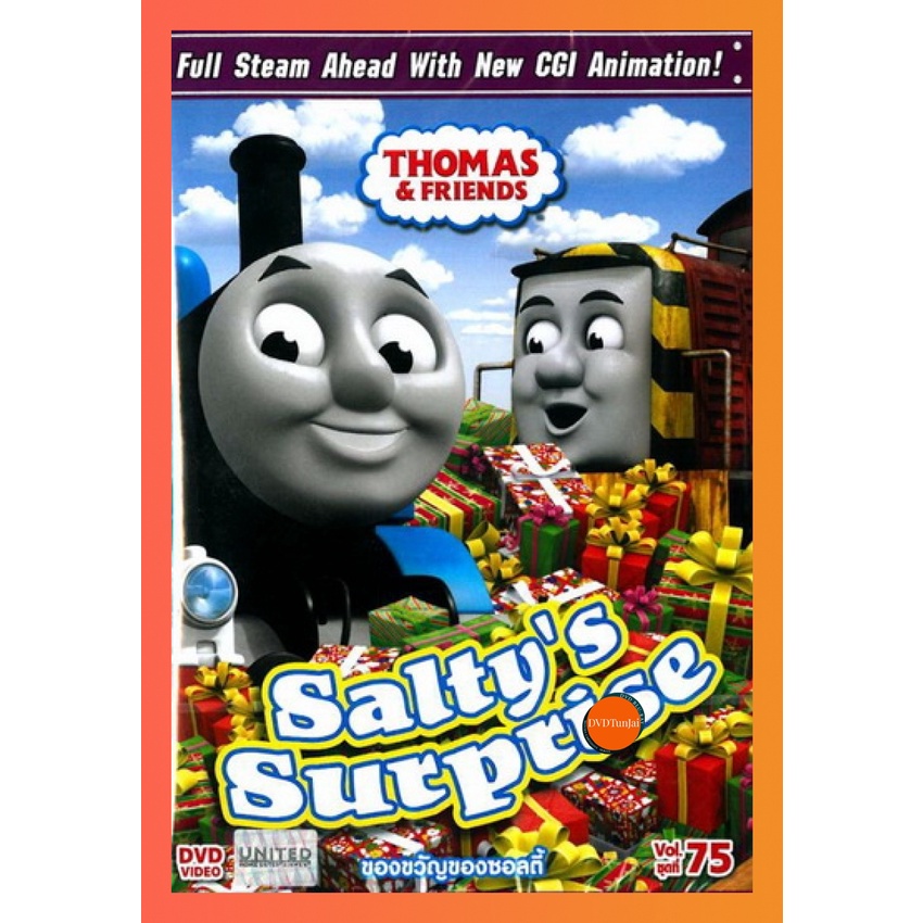 ใหม่ หนังแผ่น DVD Thomas & Friends Vol.75 Salty s Surprise โธมัสยอดหัวรถจักร ชุดที่ 75 ของขวัญของซอล