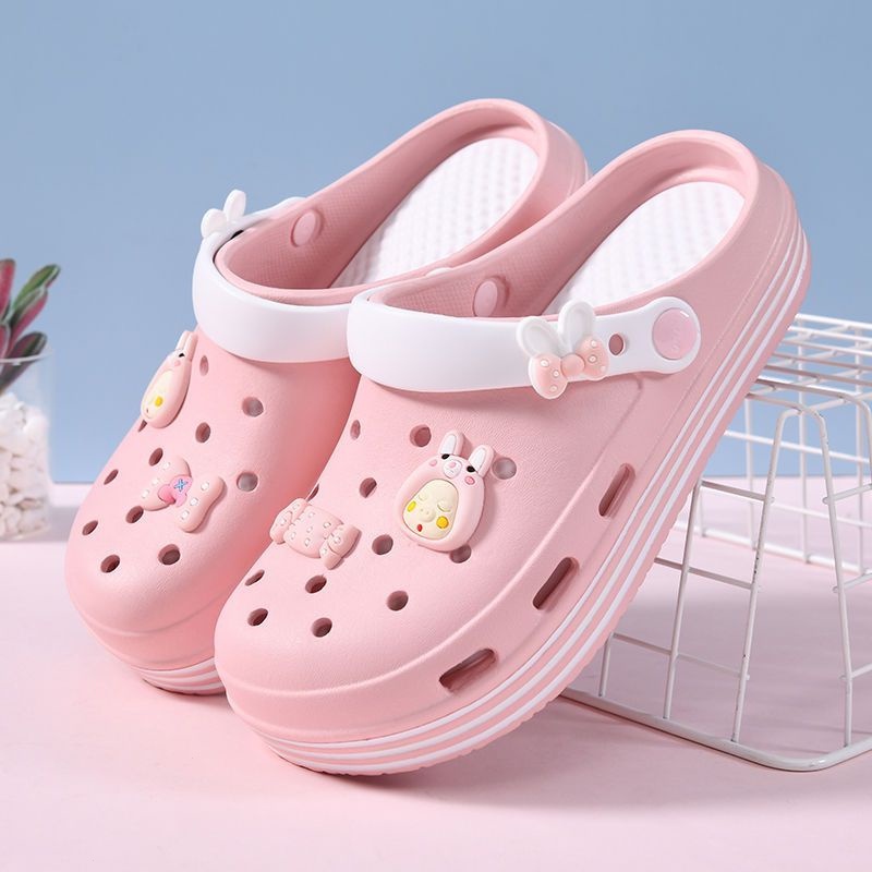 2024 New Hot Sale รองเท้าแตะแพลตฟอร์ม ส้นตึก สําหรับผู้หญิง รองเท้าแตะแบบสวม หัวโต เพิ่มความสูง สีสันสดใส น่ารัก แฟชั่นสำหรับผู้หญิง OS0P