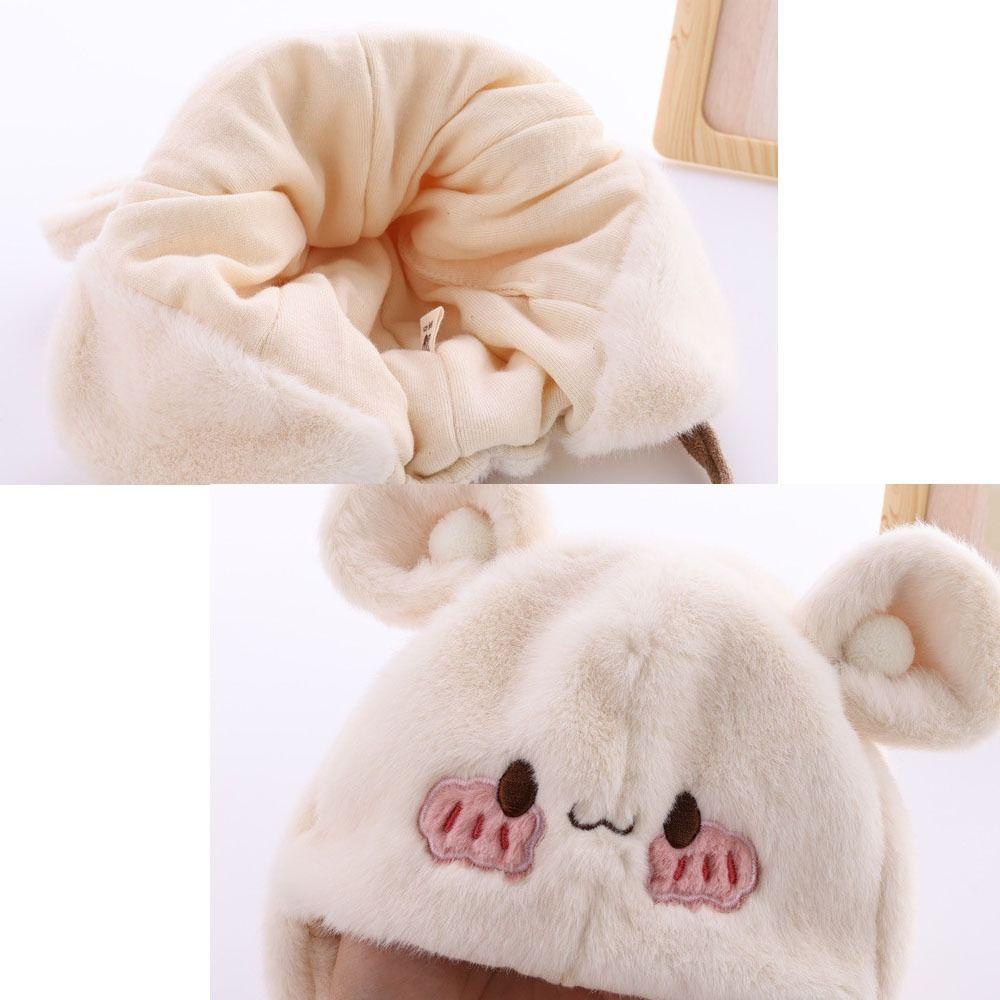 Blliss เด็กทารกตุ๊กตาหมวก,นุ่มการ์ตูนฤดูใบไม้ร่วงหมวกฤดูหนาว,เด็กหมวกหนา Earmuff ป้องกันหู Bonnet เด็กทารกเด็ก - รูปที่ 7