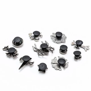 Punk&Metal หัวเข็มขัดรองเท้า charm Retro Baroque-สไตล์รองเท้า Accents สําหรับหัวเข็มขัดคุณภาพสูง charms อุปกรณ์เสริมชุด 3d รองเท้าหัวเข็มขัด Pins