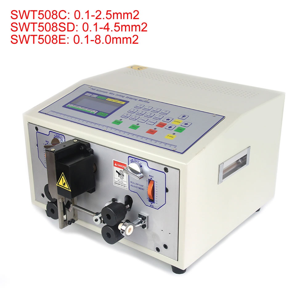0.1-8.0mm2 Automatic Adjustable Wire Stripping Peeling Cutting Machine SWT508C SWT508SD SWT508E Cable Cutter Stripper 22