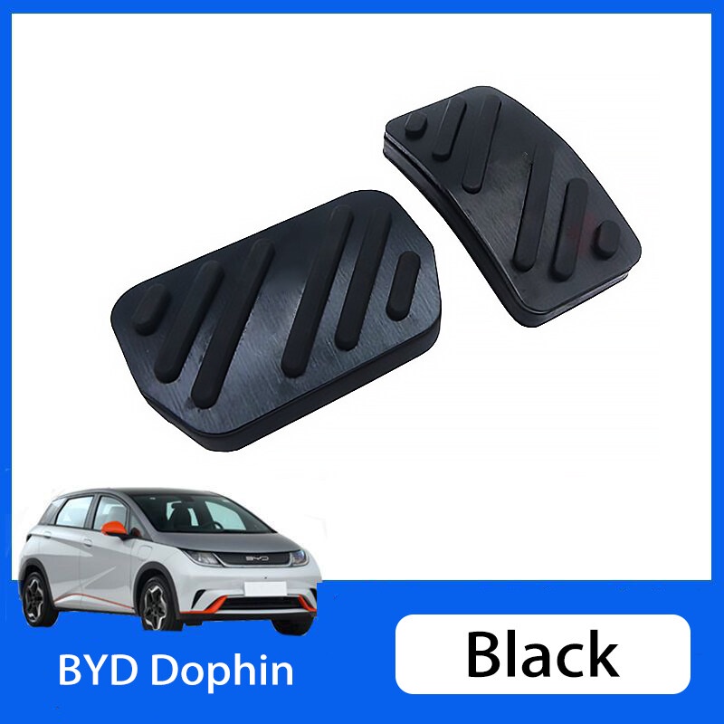 BYD Dolphin ชุดแผ่นครอบแป้นเหยียบเบรก กันลื่น ทำจากอะลูมิเนียมอัลลอย ติดตั้งง่ายไม่ต้องใช้เครื่องมือ ส่งด่วนจากไทย - รูปที่ 5