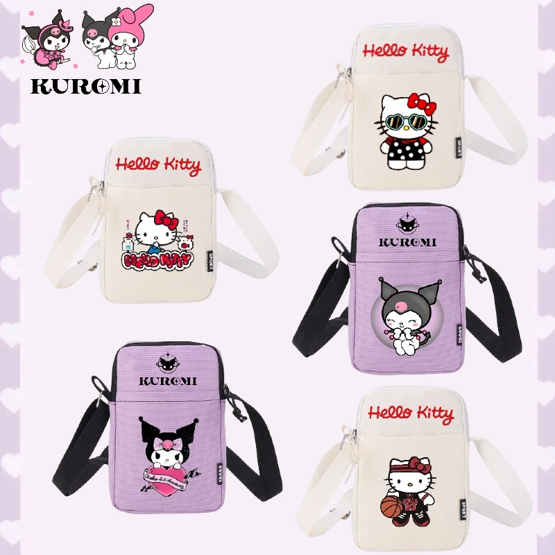 [พร้อมส่ง] Sanrio กระเป๋าสตางค์ กระเป๋าใส่โทรศัพท์ ลายการ์ตูนคิตตี้ เหมาะกับของขวัญวันเกิด สําหรับเด็ก