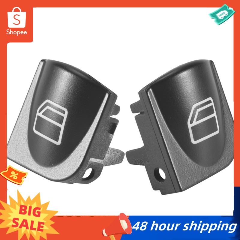พร้อมส่ง ฝาครอบปุ่มสวิตช์หน้าต่าง ด้านหน้า ซ้าย ขวา สําหรับ Mercedes Benz W203 W208 C Clk Clk