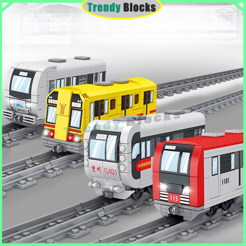 Kaizhi บล็อคตัวต่อ โมเดลรถไฟเมือง KY98258 KY98259 KY98260 KY98261