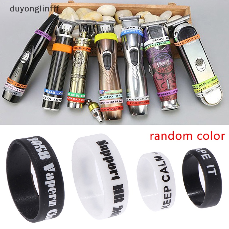 (duyonglinfff) 1 คู่ซิลิโคนผม /Trimmer Grip Anti Slip Rubber Sleeve Rings NEW