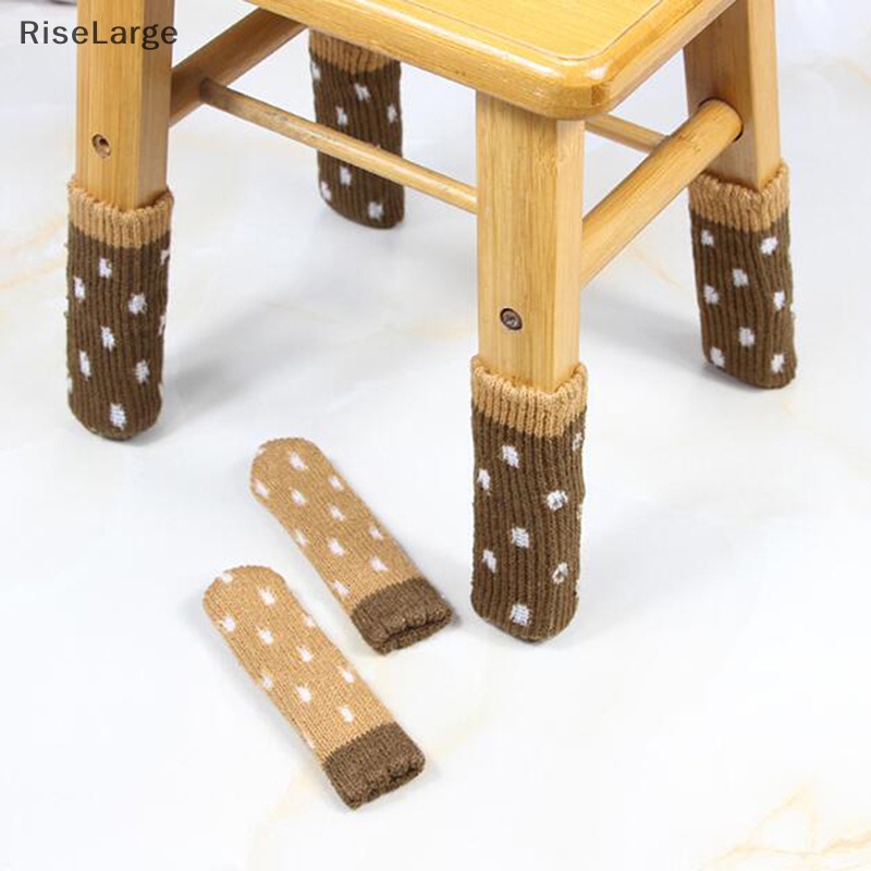 [RiseLarge] ถุงเท้าถัก ป้องกันขาโต๊ะ เก้าอี้ 4 ชิ้น