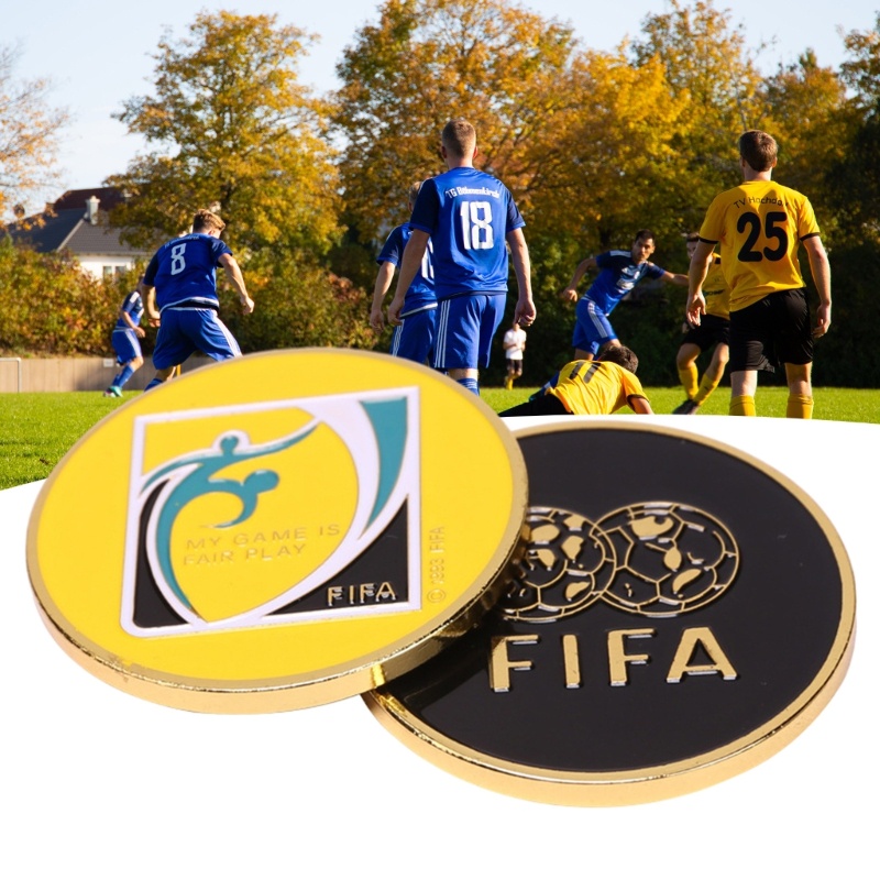 Mon Football Joveree Flip Coin Judge Soccer Flip Coin Pick Side Soccer Flip Coin