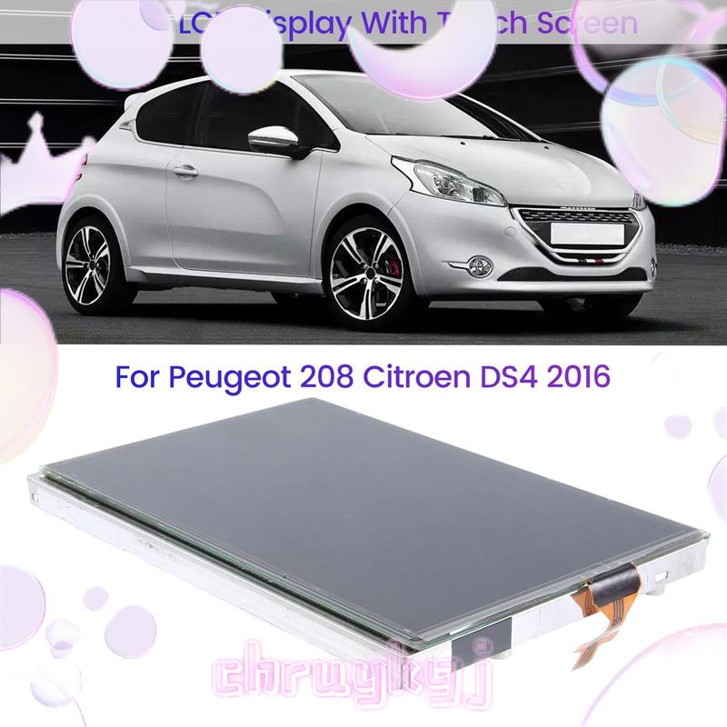 หน้าจอสัมผัส LCD 7 นิ้ว LAM070G004A GCX156AKM-E สําหรับ Peugeot 208 Citroen DS4 2016