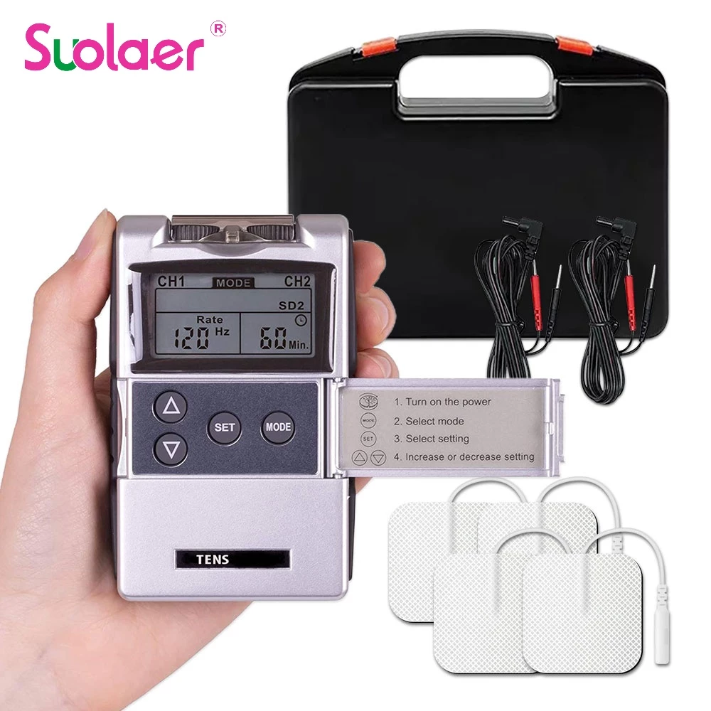 TENS R-C101I หน่วยดิจิตอลเครื่อง EMS ไฟฟ้ากล้ามเนื้อ Therapy Stimulator นวด Body MuscleTraining