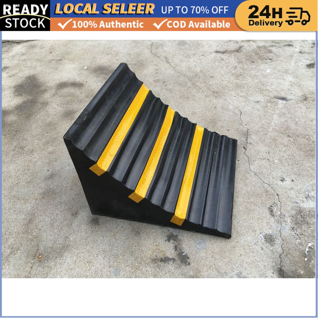 1PC พร้อมที่จับ Truck Tyre Stopper สําหรับยางรถบรรทุกกันลื่น