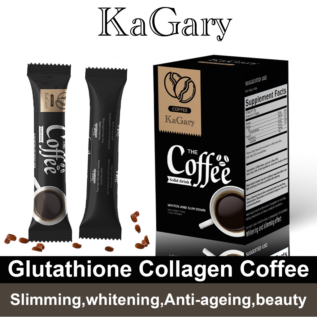 Kagary gluta collagen coffee Whitening slimming coffee Glutathione Collagen Drink Anti-Aging