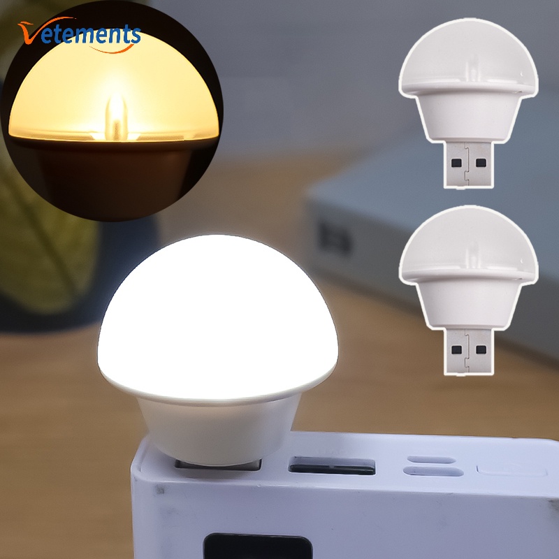 โคมไฟอ่านหนังสือ LED รูปเห็ด ขนาดเล็ก ชาร์จ USB สว่างพิเศษ พกพาสะดวก สําหรับติดข้างเตียงนอน
