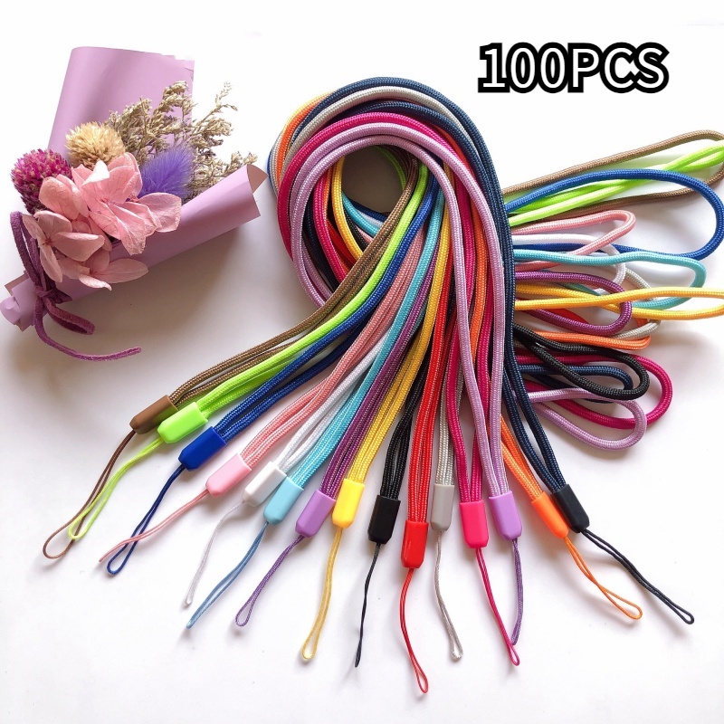 ((100 ชิ้น) สายคล้องโทรศัพท์มือถือ สายคล้องคอยาว ไนล่อน เชือกเส้นเล็ก ทรงกลม เหมาะสําหรับ โทรศัพท์มือถือ  ทํางาน อนุญาต/สายคล้องคอ/สายโทรศัพท์/ขายส่ง/เชือกคล้องบัตรพนักงาน/เชือกคล้องบัตร/ – โปรปัง