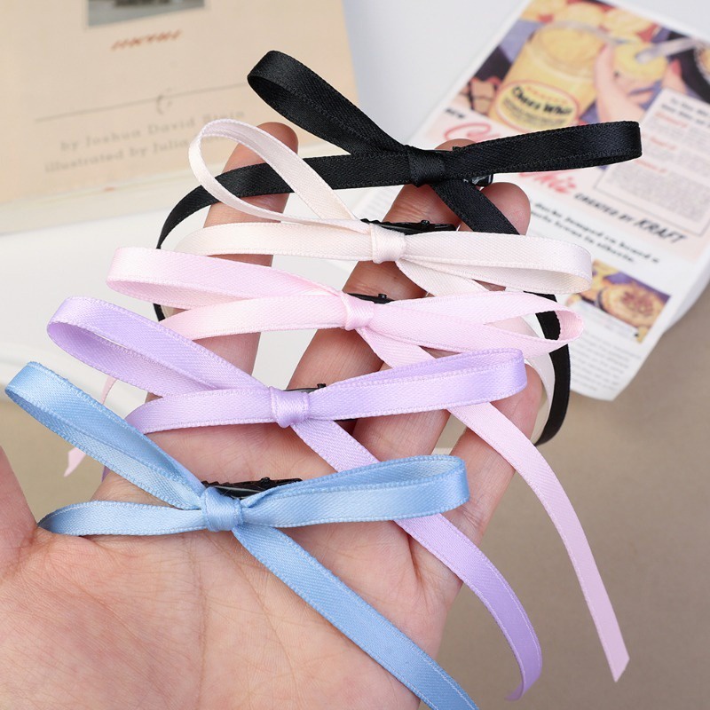 กิ๊บติดผมริบบิ้นโบว์ด้านข้าง ยาว เข้ากับทุกการแต่งกาย สไตล์เกาหลี เครื่องประดับ สําหรับผู้หญิง 2 ชิ้น - รูปที่ 7