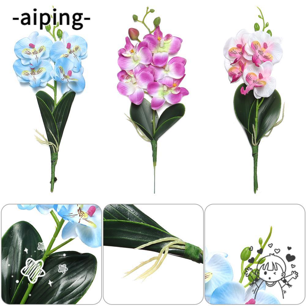Aiping ช่อดอกไม้ประดิษฐ์ ผ้าไหม แฮนด์เมด สําหรับตกแต่งเจ้าสาว