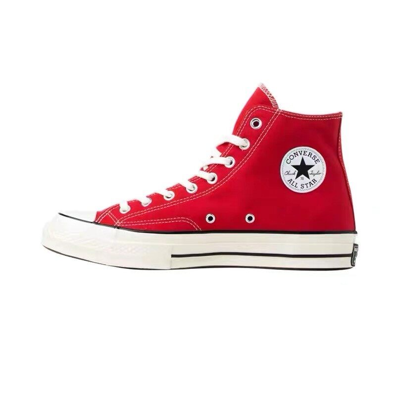 [ของแท้ 100%] Converse Chuck Taylor All Star 70 ผ้าใบ Hi รุ่น 1970s Canvas Red แฟชั่น  รองเท้า trai