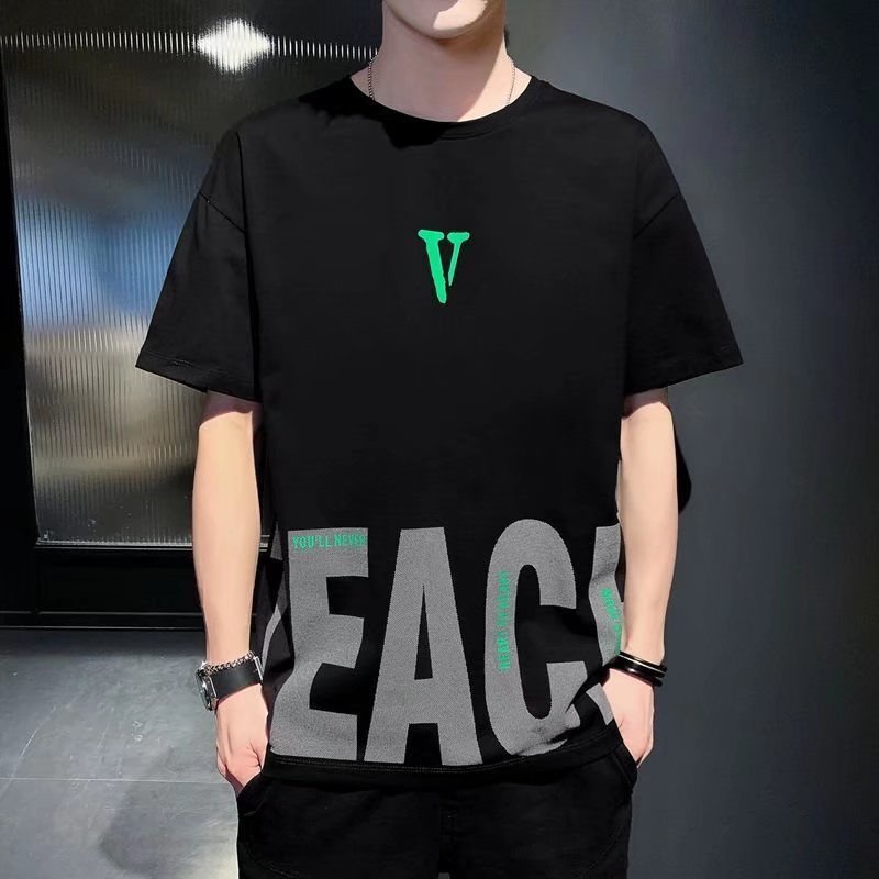 【 M-8xl 】เสื้อยืดแขนสั้น ทรงหลวม ขนาดใหญ่ สไตล์เกาหลี แฟชั่นฤดูร้อน สําหรับผู้ชาย
