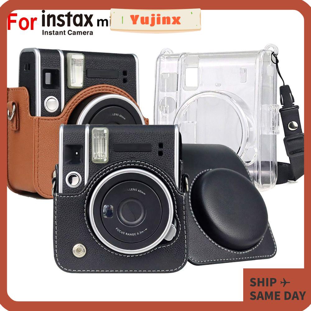 Yujinx กระเป๋าเก็บกล้อง หนัง PU กันกระแทก แบบพกพา ปรับสายได้ สําหรับ Fujifilm Instax mini 40 Travel
