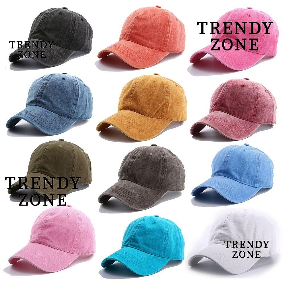 Trendyzone หมวกเบสบอลลําลอง ผ้าฝ้าย ปรับได้ สําหรับผู้ชาย และผู้หญิง เหมาะกับการเล่นกอล์ฟ