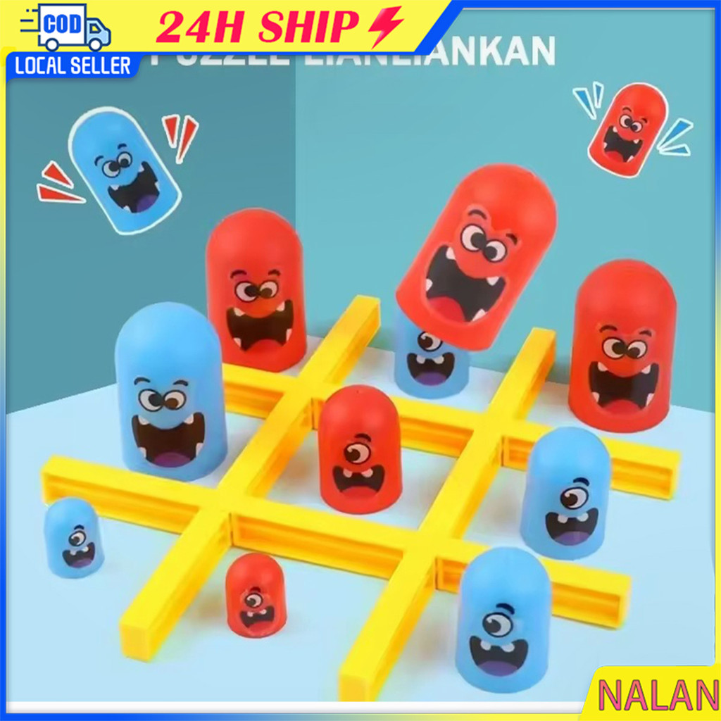 ร้านอยู่กทม.gobblet gobblers เกมหมากรุก เกมครอบครัวพ่อแม่ลูก ผึกสมองตัวใหญ่กินตัวเล็ก เกมกระดานXO