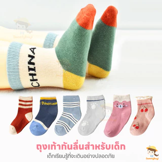 SWEETYBAYI 5 คู่/ชุด ถุงเท้าเด็ก ถุงเท้าทารก ยืดหยุ่น สำหรับเด็ก เซตถุงเท้า นุ่มสบาย ถงเท้าเด็ก