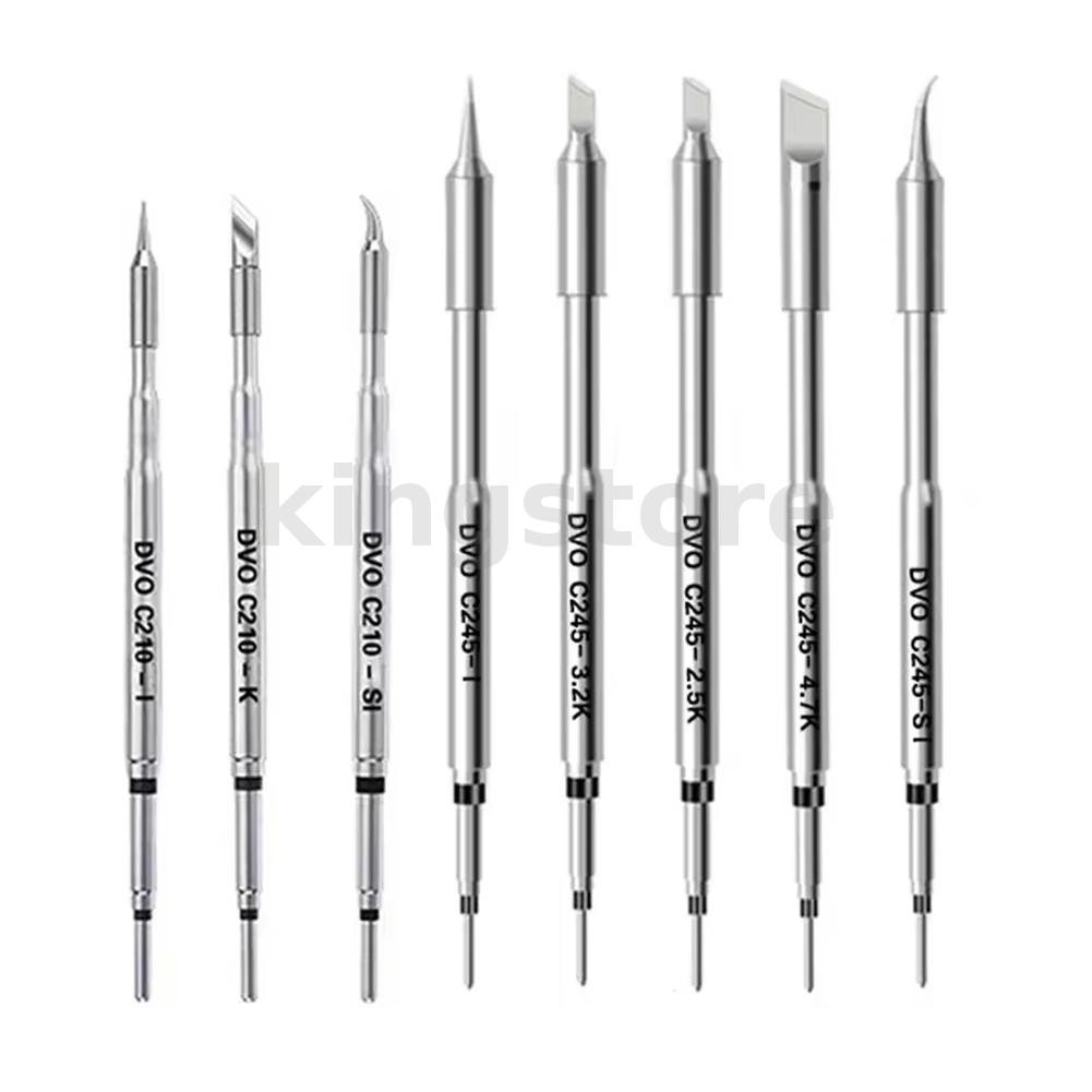 C210 C245 หัวแร้งเคล็ดลับสําหรับ JBC Sugon Aifen Aixun Stations ทองแดงสีแดงสแตนเลสความร้อนอย่างรวดเร