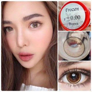 บิ๊กอาย คอนแทคเลนส์ รุ่น frozen gray/ brown ฝาแดง ยี่ห้อ Pit…