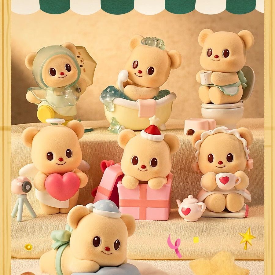 [Aria]PLZDOT กล่องบอดซีรีส์เวลาว่าง Butterbear ของแท้ ฟล็อคกิ้ง