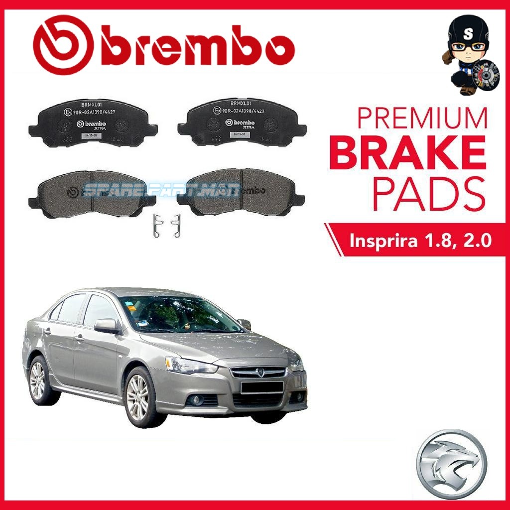 ผ้าเบรคหน้า BREMBO Xtra (1 ชุด) - Proton Inspira 1.8,2.0