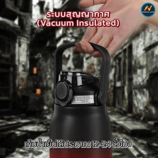 กระบอกน้ำเก็บความเย็น 2000ml. สีทูโทน ขวดน้ำเก็บความเย็น 2ลิตร ขวดสแตนเลส304 เก็บอุณหภูมิได้ยาวนาน กระติกน้ำคุณภาพดี