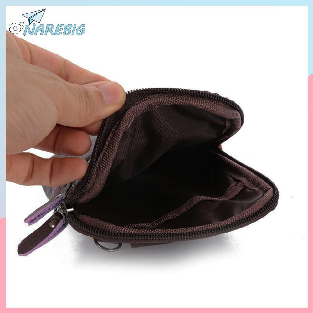 ส่งจากกรุงเทพ🚚 it Genuine Leather Men Shoulder Bag Business Casual Messenger Zip Phone Pouch ✿