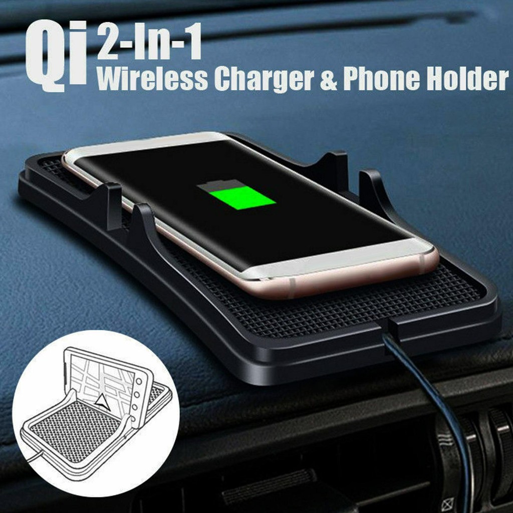 Wireless Car Charger Auto Fast Charging Mat สําหรับ SUV Wireless Car Charge Fast Charging Pad เหมาะสําหรับ SUV Auto hangeth