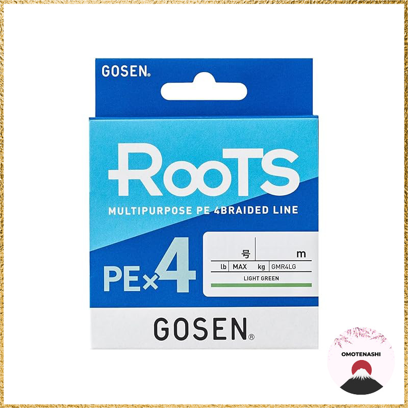 Gosen Roots PE×4 Light Green 200m No. 1.5