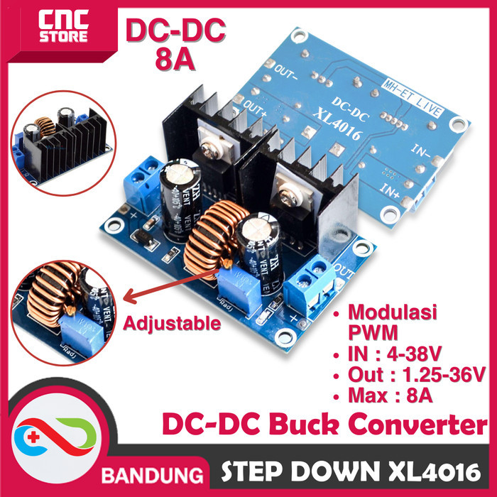 XH-M401 DCDC STEP DOWN XL4016E1 HIGH POWER 8A VOLTAGE REGULATOR-A