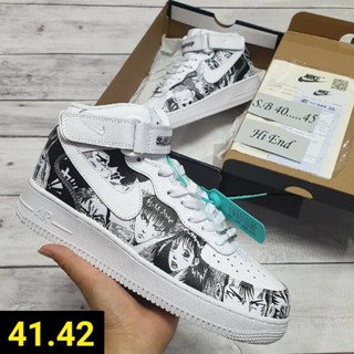 🍬 ถูกสุดๆ 🍬รองเท้า  Air Force 1 Mid 07 SLAM DUNK X SZ.40-45 *ลายขาวดำ* ดีไซส์สวยหรู โดดเด่น รองเท้าออกกำลังกาย