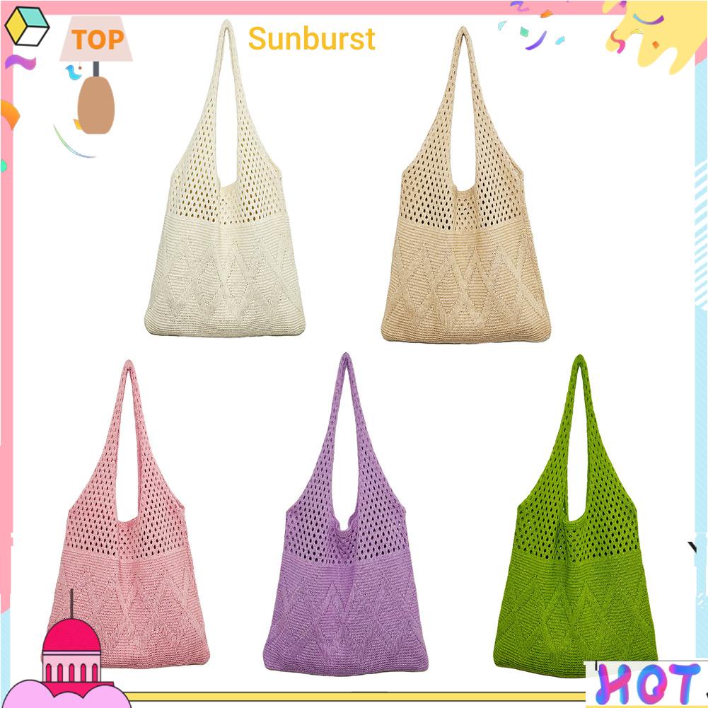 [Sunburst11.th] กระเป๋าถือ ผ้าโพลีเอสเตอร์ไฟเบอร์ ความจุขนาดใหญ่ สําหรับผู้หญิง เหมาะกับการพกพา ชอปปิ้ง