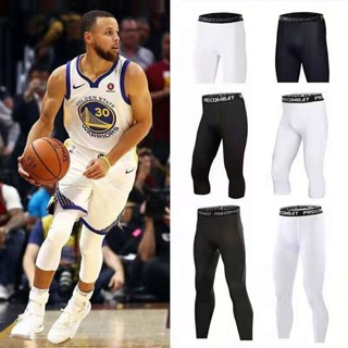 Training Workout Ankle Length Pants Basketball Cropped Tights Sports Equipment Cropped White High Elastic Compression and Quick-Drying Leggings J6PO