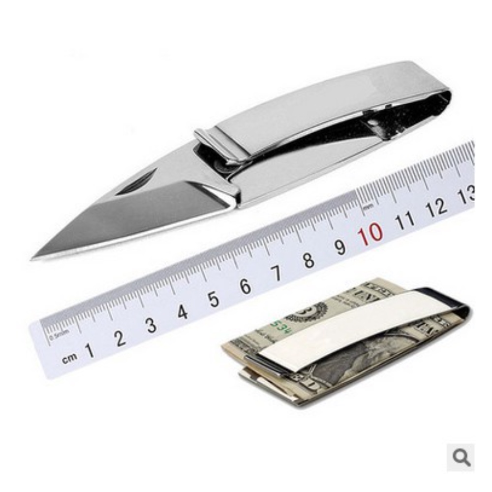 Outdoor Multifunctional EDC Knife Tool Portable Wallet Note Clip Camping Tools Money Clip Tactical C