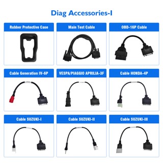 Obd สายเคเบิลอะแดปเตอร์ตัวเลือก สําหรับเครื่องอ่านโค้ด JDiag M100 เครื่องสแกนเนอร์วินิจฉัยรถจักรยานยนต์ สําหรับรถจักรยานยนต์หลายรุ่น