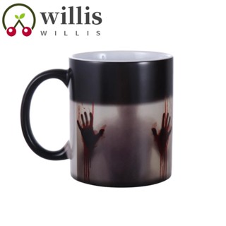 Willis แก้วกาแฟ ลายซอมบี้สยองขวัญ เปลี่ยนสีตามอุณหภูมิ