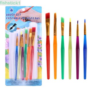 Fishstick1 ชุดแปรงวาดภาพระบายสีน้ํา 6 ชิ้น ต่อชุด สําหรับนักเรียน