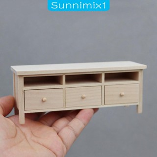 [Sunnimix1] โมเดลตู้ทีวีจิ๋ว 1/12 สําหรับบ้านตุ๊กตา DIY