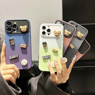 3D cute doll for Silicone cases colour for iPhone 14 13 12 11 Pro max xsmax xr xs camera protect เคสไอโฟน เคสไอโฟน11 กันกระแทก girl case for iPhone14promax 13 12 11 14Pro max cover iPhone 13promax เคส i14pm iPhonexr cases