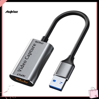 [Sy] การ์ดจับภาพ 1080p Hd Usb เป็น Hdmi สําหรับไลฟ์สด เล่นเกม ประชุม Obs