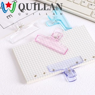 Quillan คลิปหนีบกระดาษ 2 ชิ้น เกาหลี ประกบ ที่หนีบ เครื่องเขียนนักเรียน ทดสอบกระดาษ ที่คั่นหนังสือ คลิปยึด