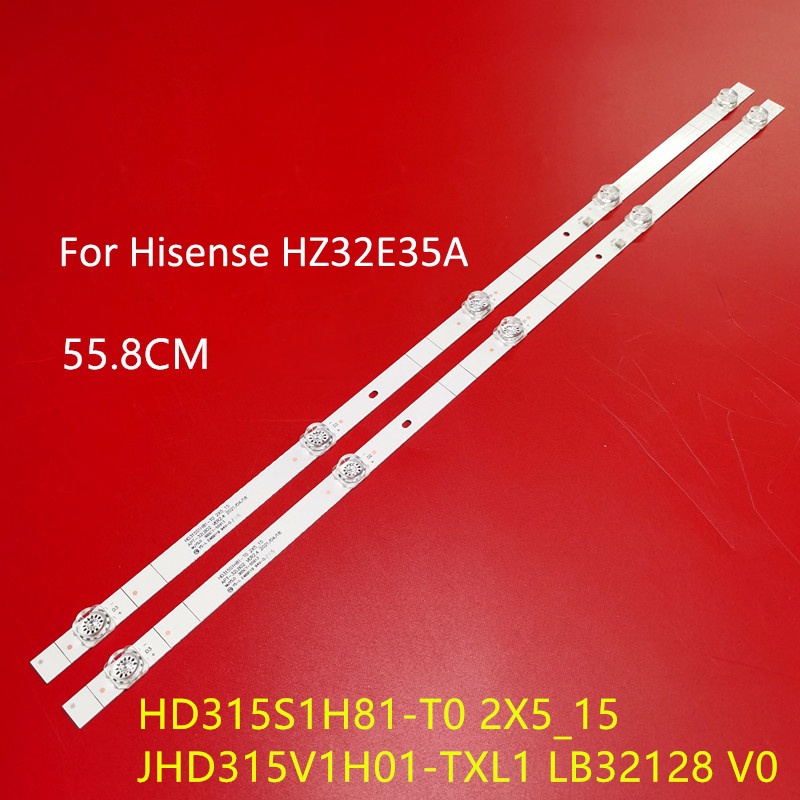 2 ชิ้น/เซ็ต led backlight strip สําหรับ Hisense HZ32E35A Light Bar JHD315V1H01-TXL1 LB32128 V0 light