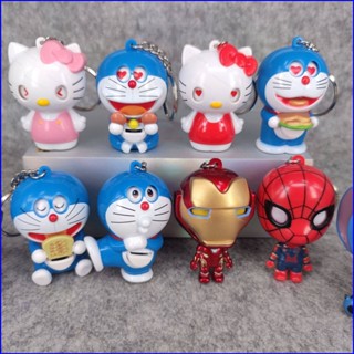 พวงกุญแจ จี้การ์ตูนโดราเอมอน Hello Kitty Spider-Man Stitch GP1 PG1