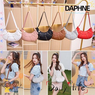 Daphne กระเป๋าสะพายไหล่ สะพายข้าง ใต้วงแขน หนัง PU ขนาดเล็ก สําหรับเด็กผู้หญิง