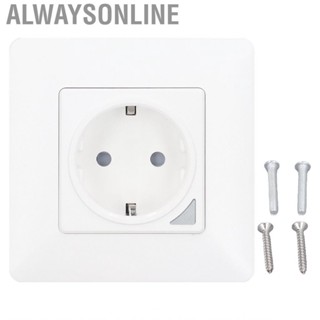 Alwaysonline In Wall Smart Socket 2.4Ghz WiFi Phone  Voice Control PC Panel For